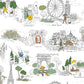 Purchase Psw1683Rl | Rifle Paper Co P+S 5Th Edition, Travel Sketches - York Wallpaper