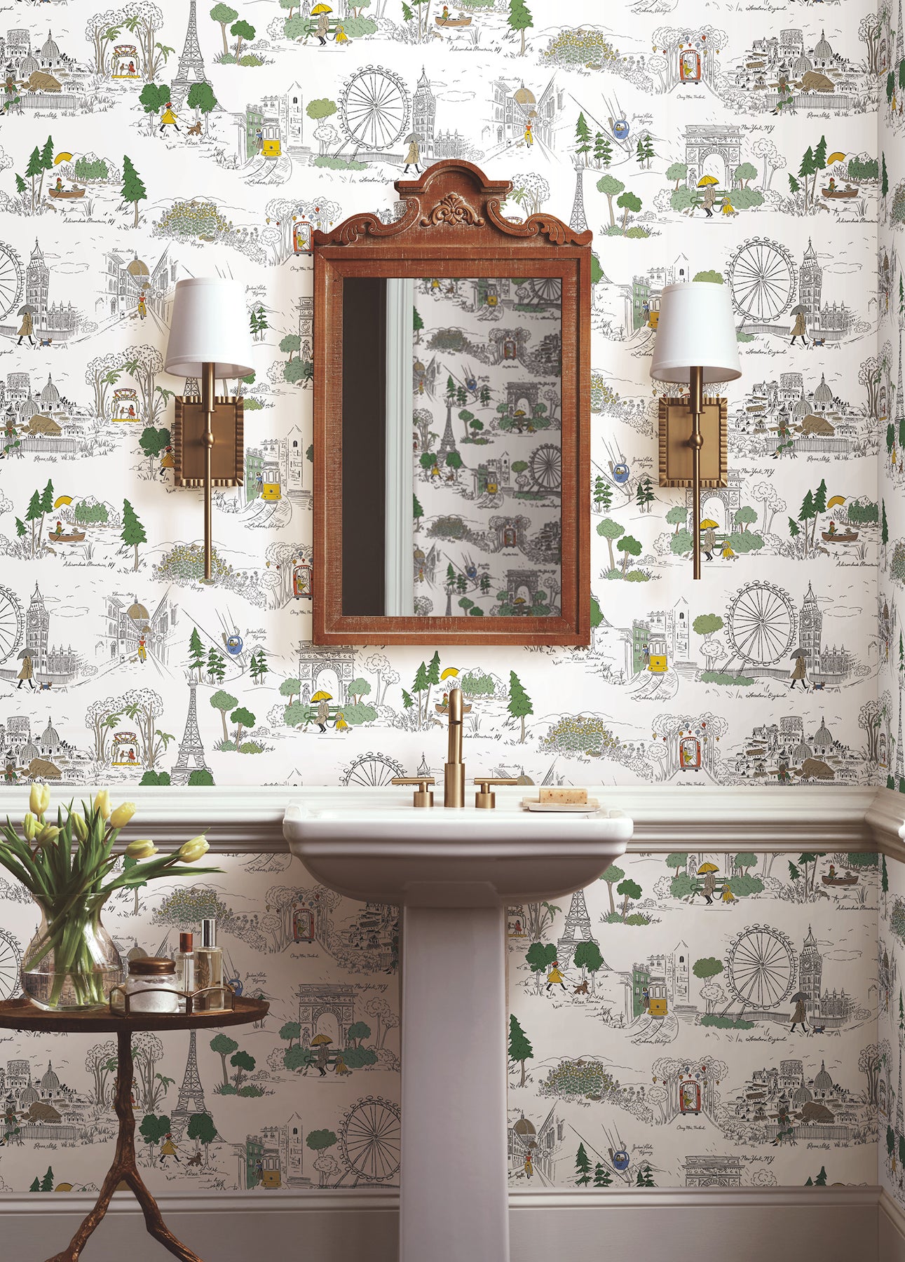 Purchase Psw1683Rl | Rifle Paper Co P+S 5Th Edition, Travel Sketches - York Wallpaper