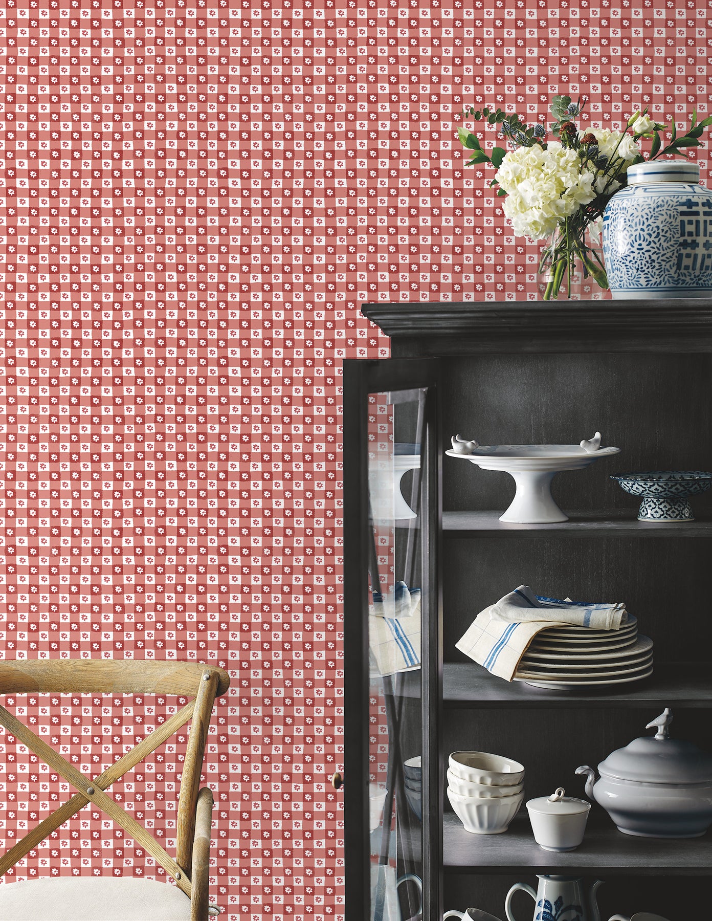 Purchase Psw1691Rl | Rifle Paper Co P+S 5Th Edition, Daisy Gingham - York Wallpaper