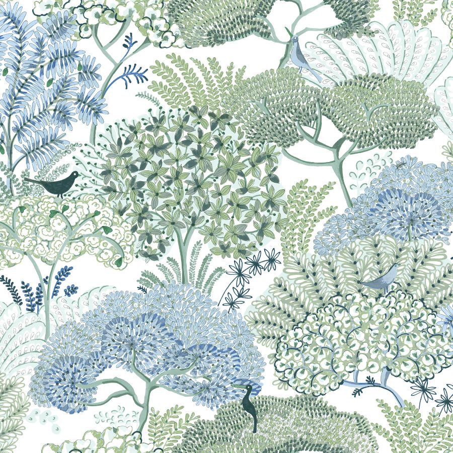 Purchase Psw1697Rl | Garden Muse Pswp, Everbloom Forest - York Wallpaper