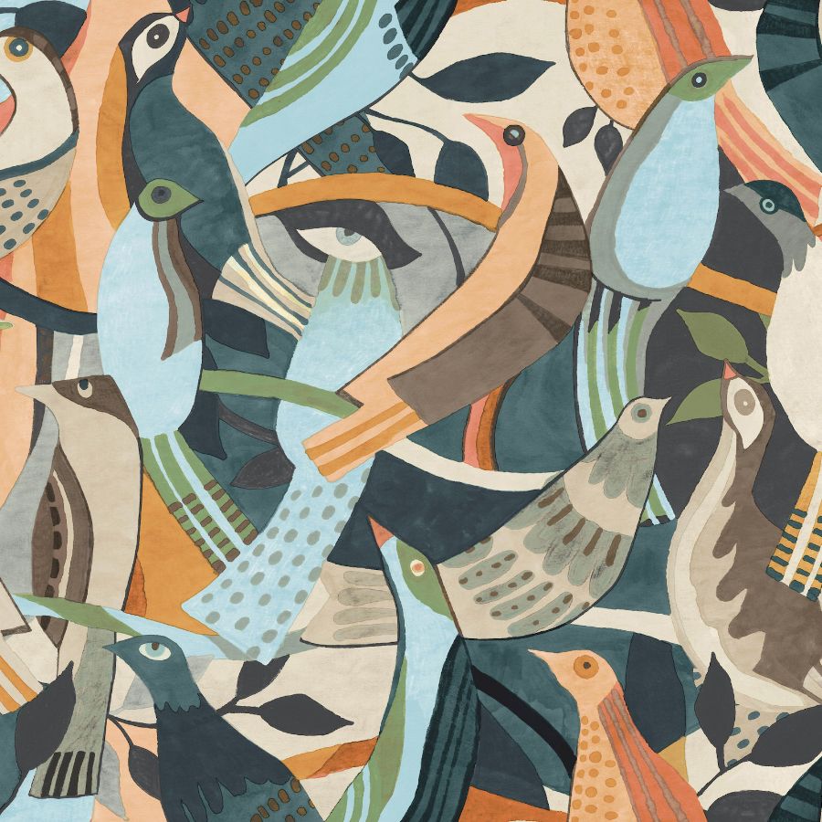 Purchase Psw1707Rl | Garden Muse Pswp, Fauvust Flock - York Wallpaper