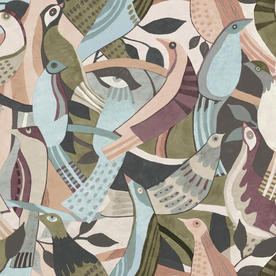 Purchase Psw1709Rl | Garden Muse Pswp, Fauvust Flock - York Wallpaper