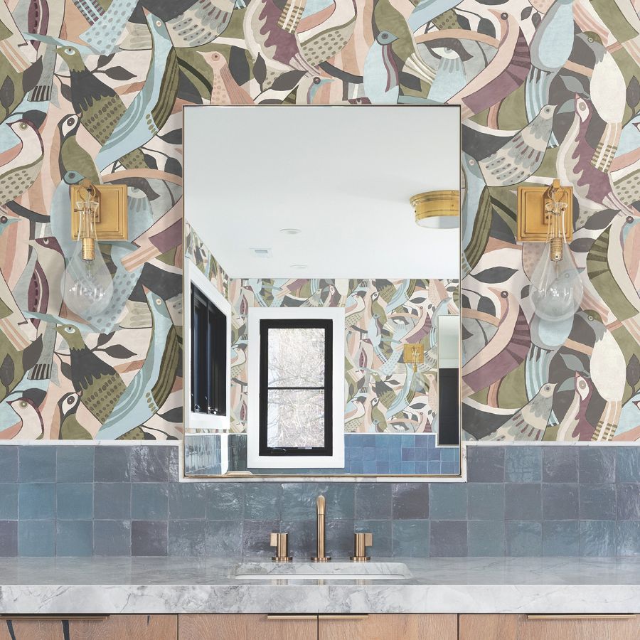 Purchase Psw1709Rl | Garden Muse Pswp, Fauvust Flock - York Wallpaper