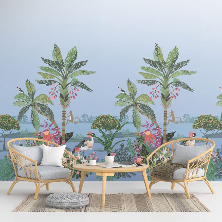 Purchase Psw1710M | Garden Muse Pswp, Tropical Lagoon - York Wallpaper