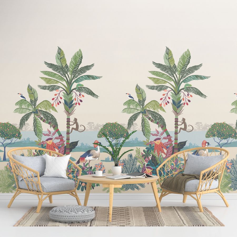 Purchase Psw1711M | Garden Muse Pswp, Tropical Lagoon - York Wallpaper