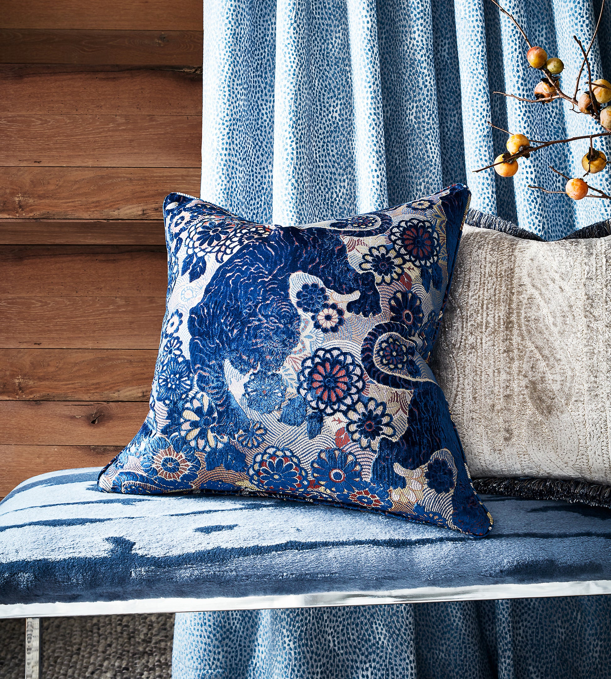 Purchase Old World Weavers Fabric Pattern number RG 0003BEAR, Polar Bear Blue Frost 5