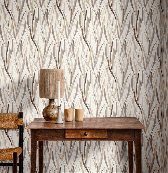 Purchase RH330205 Brewster Wallpaper, Sway Neutral Botanical - Rasch1