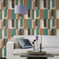 Purchase RH330526 Brewster Wallpaper, Derain Green Geometric - Rasch1