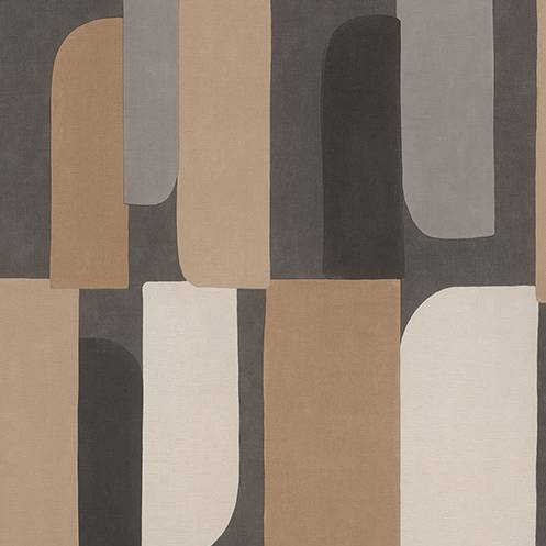 Purchase RH330533 Brewster Wallpaper, Derain Charcoal Geometric - Rasch