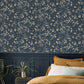 Purchase RH456738 Brewster Wallpaper, Tsubomi Blue Cherry Blossom - Rasch1