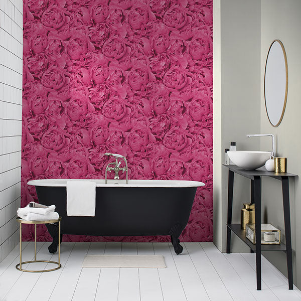 Purchase RH464245 Brewster Wallpaper, Rosenfield Pink Floral - Rasch12