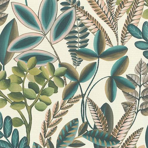 Purchase RH485523 Brewster Wallpaper, Liani Cream Painterly Botanical - Rasch