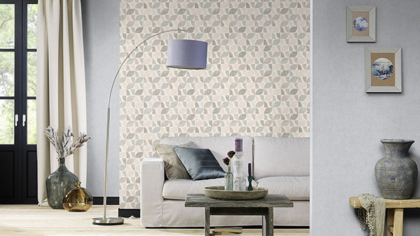 Purchase RH519815 Brewster Wallpaper, Dorwin Multicolor Geometric - Rasch1
