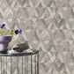 Purchase RH535518 Brewster Wallpaper, Shikhar Silver Geometric - Rasch12