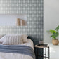 Purchase RH535853 Brewster Wallpaper, Tirsuli Grey Ogee - Rasch1