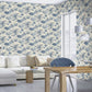 Purchase RH555127 Brewster Wallpaper, Kinabalu Blue Rainforest - Rasch12