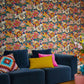 Purchase RH560459 Brewster Wallpaper, Odisha Orange Jacobean Floral - Rasch1
