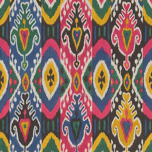 Purchase RH560565 Brewster Wallpaper, Villon Multicolor Ikat - Rasch