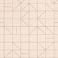 Purchase RH610734 Brewster Wallpaper, Teague Light Pink Geometric - Rasch