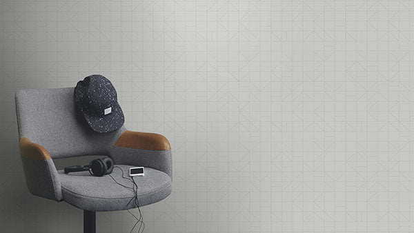 Purchase RH610741 Brewster Wallpaper, Teague Silver Geometric - Rasch1