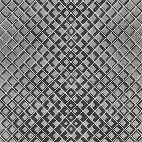 Purchase RH610918 Brewster Wallpaper, Perriand Silver Geometric - Rasch