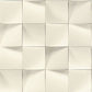 Purchase RH611359 Brewster Wallpaper, Eyre White Three-Dimensional Geometric - Rasch