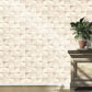 Purchase RH611359 Brewster Wallpaper, Eyre White Three-Dimensional Geometric - Rasch12
