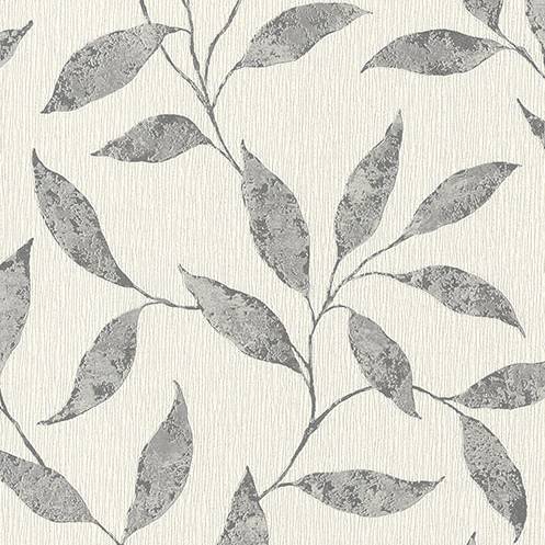 Purchase RH651249 Brewster Wallpaper, Amble Light Grey Vine - Rasch