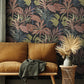 Purchase RH691603 Brewster Wallpaper, Rudyard Pink Tropical Flora - Rasch1