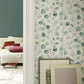 Purchase RH691702 Brewster Wallpaper, Elaina Aqua Watercolor Boughs - Rasch1