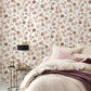 Purchase RH691719 Brewster Wallpaper, Elaina Blush Watercolor Boughs - Rasch1
