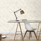 Purchase RH720525 Brewster Wallpaper, Galner Ivory Leaves - Rasch1