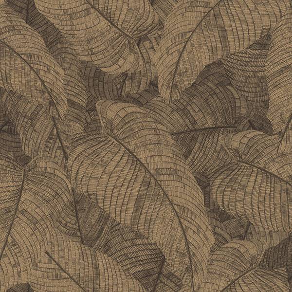 Purchase RH720570 Brewster Wallpaper, Galner Copper Leaves - Rasch