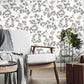 Purchase RH866933 Brewster Wallpaper, Newcomb Grey Trailing Branches - Rasch1