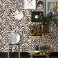 Purchase RPS6142 NuWallpaper Wallpaper, RuZebra Brown - RuPaul NuWallpaper12