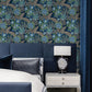 Purchase RPS6145 NuWallpaper Wallpaper, RuJardin Azure Blue - RuPaul NuWallpaper1