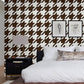 Purchase RPS6148 NuWallpaper Wallpaper, RuHoundstooth Brown - RuPaul NuWallpaper1