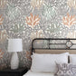 Purchase Rt7801 | Toile Resource Library, Coral Leaves - York Wallpaper