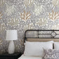 Purchase Rt7802 | Toile Resource Library, Coral Leaves - York Wallpaper