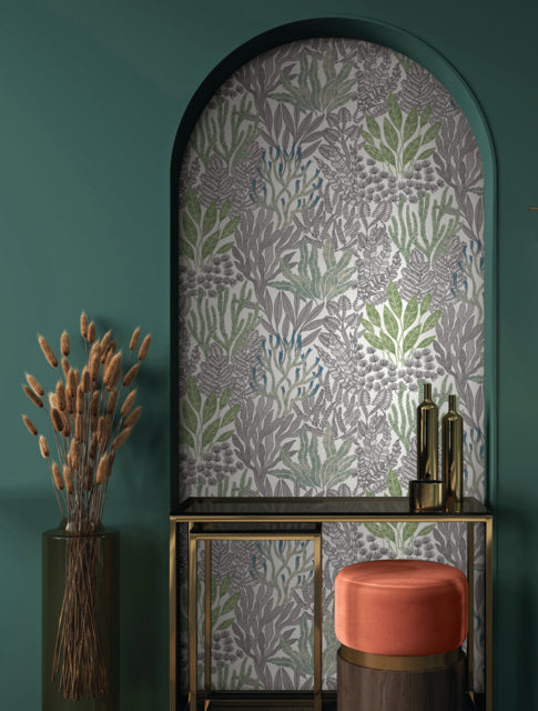 Purchase Rt7803 | Toile Resource Library, Coral Leaves - York Wallpaper