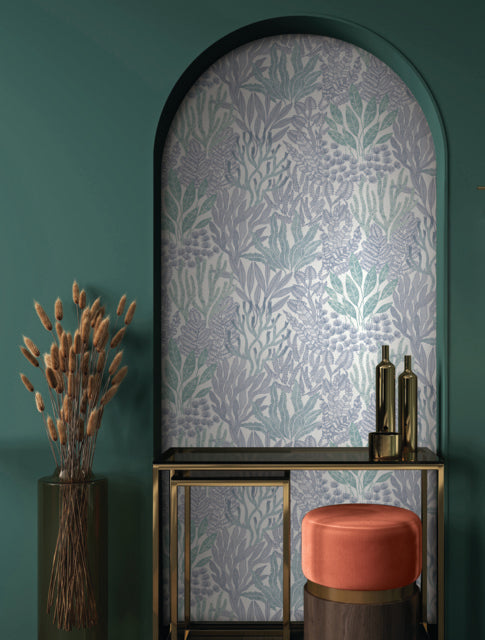 Purchase Rt7804 | Toile Resource Library, Coral Leaves - York Wallpaper