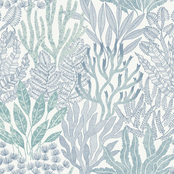 Purchase Rt7804 | Toile Resource Library, Coral Leaves - York Wallpaper