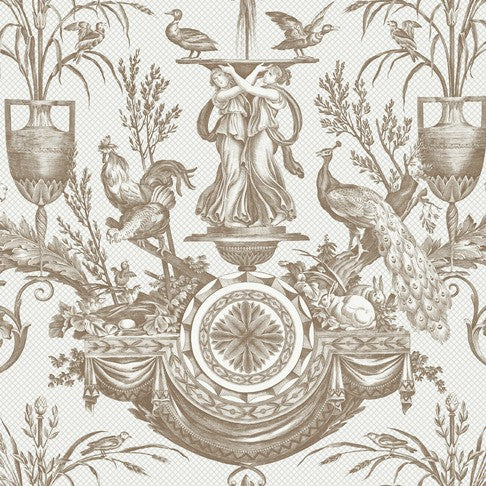 Purchase Rt7812 | Toile Resource Library, Avian Fountain Toile - York Wallpaper