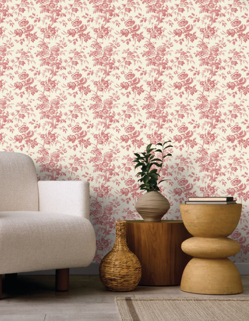 Purchase Rt7871 | Toile Resource Library, Anemone Toile - York Wallpaper