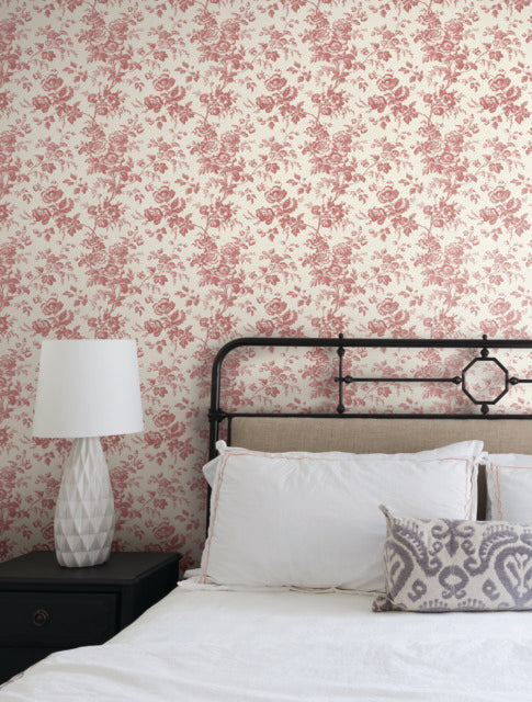 Purchase Rt7871 | Toile Resource Library, Anemone Toile - York Wallpaper