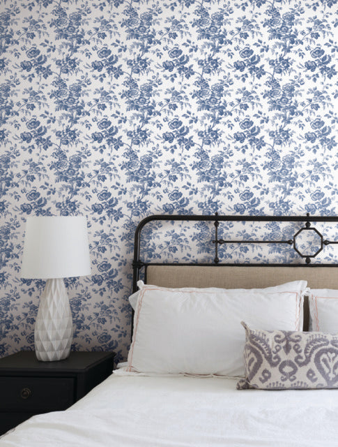 Purchase Rt7873 | Toile Resource Library, Anemone Toile - York Wallpaper