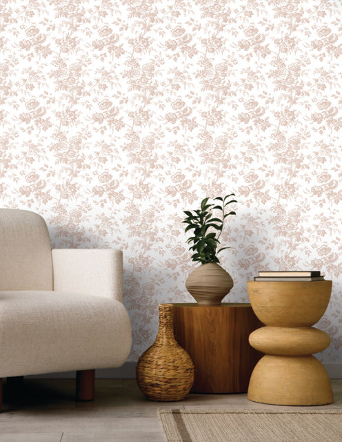 Purchase Rt7874 | Toile Resource Library, Anemone Toile - York Wallpaper