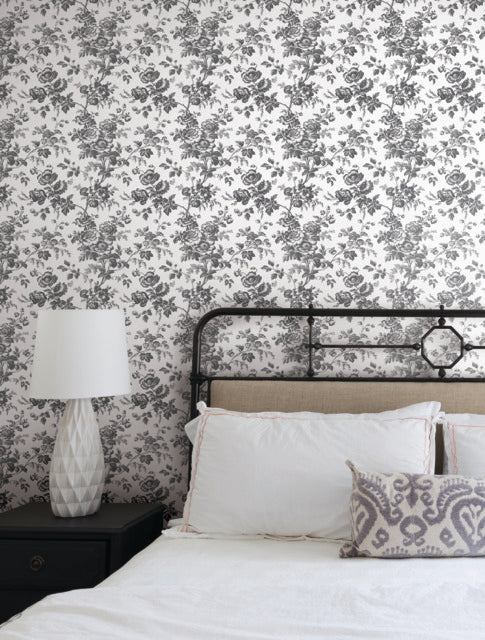 Purchase Rt7875 | Toile Resource Library, Anemone Toile - York Wallpaper
