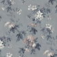 Sandberg Wallpaper pattern name & color Faded Passion, Misty Blue from the collection Jordnära. 