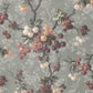 Sandberg Wallpaper pattern name & color Franka, 	Sage Green	 from the collection Villa Dalarö II. 